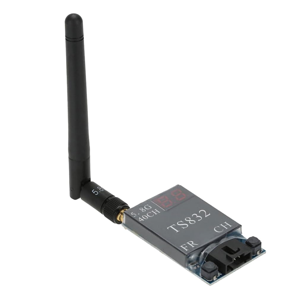 Transmisor InaláMbrico TS832 FPV 5.8G 600Mw con Antena Transmisor AV InaláMbrico para FPV Multicopter RC Quadcopter