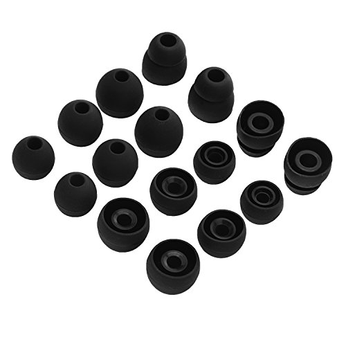 Sunmns Silicone Eartips Eargels Ear Tips Gels Bud Compatible with LG Tone Pro HBS-750 770 800 810 900 910 Headset, 8 Pairs