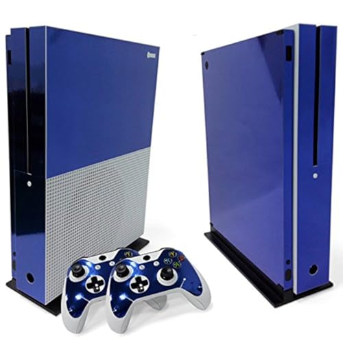 WPS brillant Protecive Skin en vinyle autocollant/Stickers Wrap Coque pour Xbox One S fin Console + 2 Controller