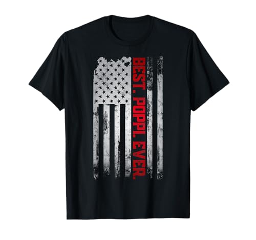 Best Poppi Ever American USA Flag Poppi T-Shirt