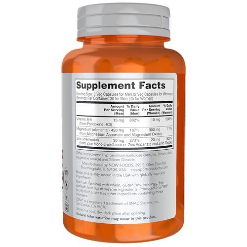 Now Sports ZMA Sports Recovery , 90 caps, 140g