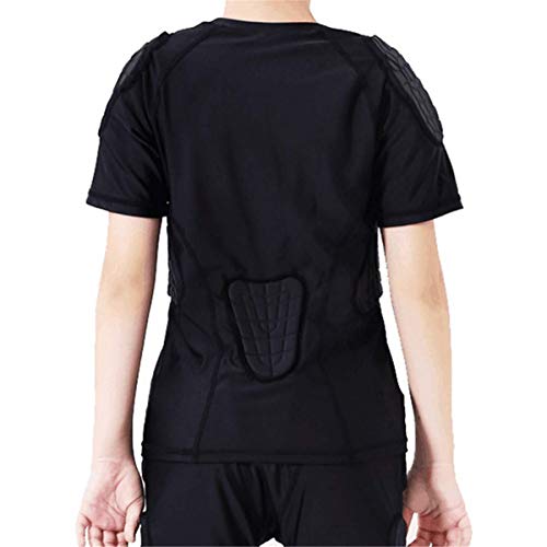 Jellybro Boy's Football Shorts with Pads Kids' Protective Gear Set Trainning Suit for Basketball, Football,Skidding Rib Chest Protector for Youth(Suit M)