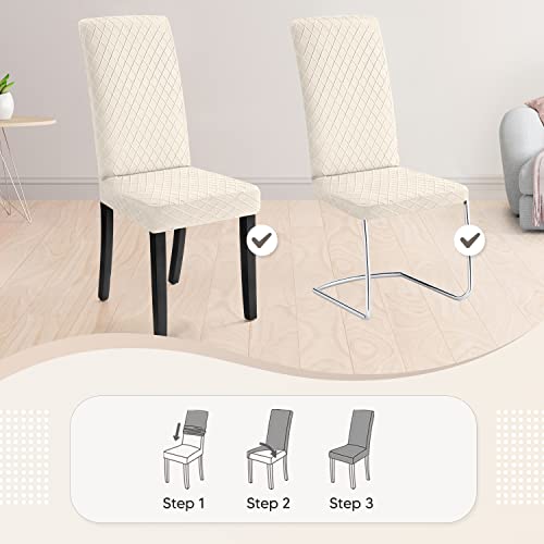 Housse de chaise universel pour rénover des sièges usés lot de 4 - 7