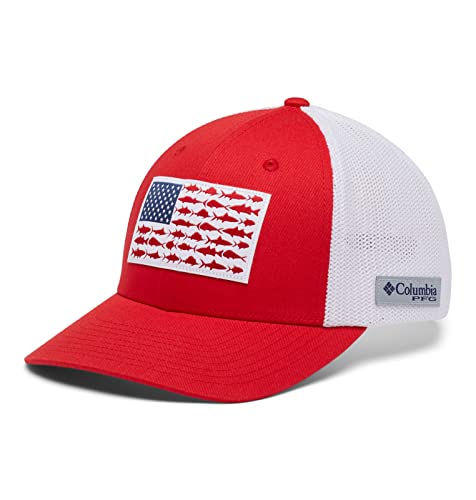 Image of Columbia Unisex Adult PFG Logo Mesh Ball Cap