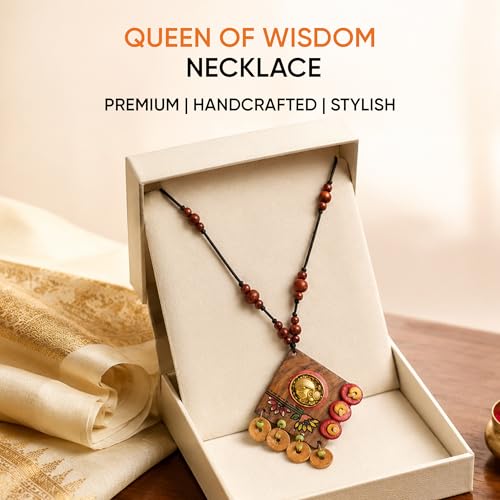 Image of AAKRITI ART CREATIONS Handcrafted Tribal Dhokra & Royal Brass Necklace Collection | Queen, Cleopatra & Heritage-Inspired Statement Jewelry | Artisan Ethnic Necklaces for Women