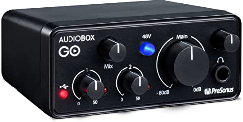 Presonus Audiobox Go Audio Interface Bundle With Xlr Cable, Usb-C Adaptor, And Polishing Cloth #TOP2