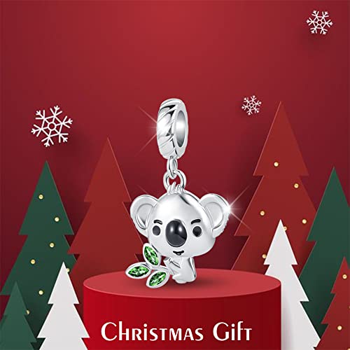 Qeensekc Koala Baby Bear Charm Animal Lover Dangle Bead For European Bracelet #TOP1