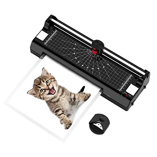 Modern-Depo 9 Inch 5 in 1 Laminator Machine for A4, Cold & Hot Laminator Machine with Laminator Sheets, Paper Trimmer and Corner Rounder for Home Office School Use