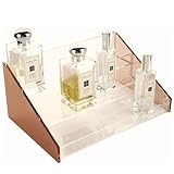 Moosy Life Perfume Organizer, Perfume Stand, Nail Polish Organizer Vanity, Nail Polish Rack, Acrylic Risers Display Stands, Rose Gold Stand