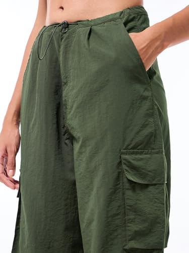 Image of Bewakoof Women's Relaxed Fit Mid Rise Pants