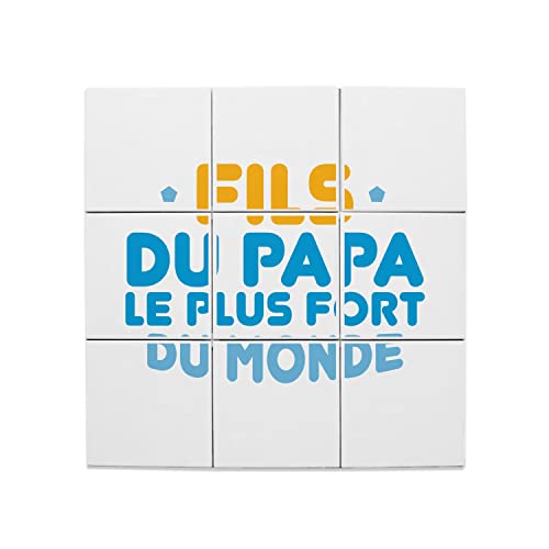 Carreaux céramique fils du papa le plus fort du monde cadeau
