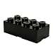 Produktbild LEGO Aufbewahrungsstein, 8 Noppen, Stapelbare Aufbewahrungsbox, 12 l, schwarz