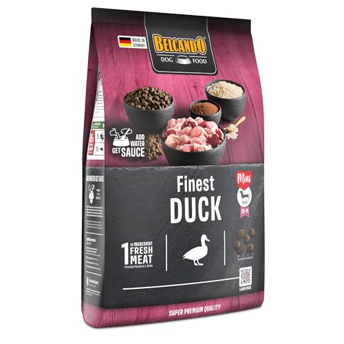 BELCANDO Finest Duck [4 kg] Hundefutter | Trockenfutter für kleine & mittlere Hunde | Alleinfuttermittel für ausgewachsene Hunde ab 1 Jahr