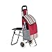 Produktbild Daeou Einkaufstrolley Älteren tragbaren Wagen, zu Hause Einkaufen Einkaufswagen mit Stuhl 92 * 44 * 55 cm