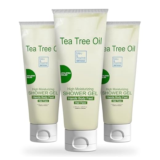 Gel de Douche Purifiant (Pack 3x200 ml) Ultra Hydratant à l'Arbre à Thé Peau à problèmes