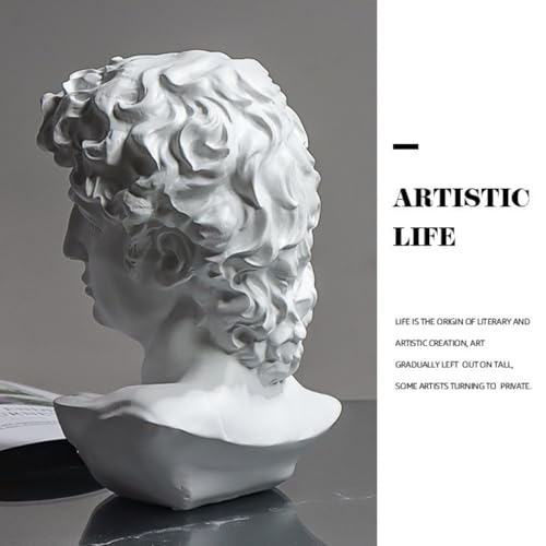 Estatua Busto David para Decoración Hogar 6 pulgadas miniatura 4