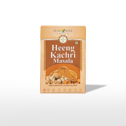 Image of Sunrise Impex Heeng Kachri Masala for Cooking - 100g | 100% Natural, No Chemicals, No Preservatives | Ideal for Indian Recipes | Premium Asafoetida & Spices Blend