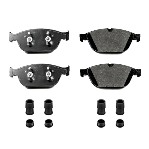 Image of PowerStop Front Brake Pads for Audi A8 Quattro 2011-18 | Audi SQ5 2014-17 - Z17 Ceramic Brake Pads with Installation Hardware, 17-1546