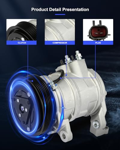 Image of ECCPP AC Compressor Direct Fit for Dodge Ram 1500 V8 5.7L 2003-2008