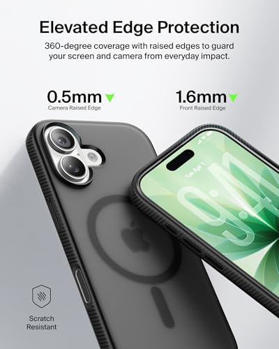Image of Belkin iPhone 17 Case | Slim, Anti-Yellowing, Anti-Scratch, 4M Drop Protection | 2 Years Warranty | Grip - Black