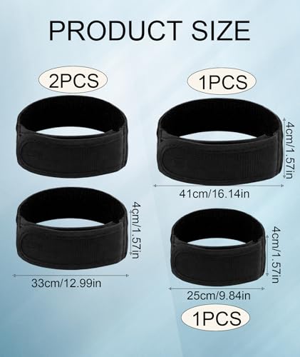Image of NHCDFA 4 PCS Buckle Free Belt for Men, Buckle Less Belt for Men, Elastic Waistband, Unisex Stretch Belts in S, M, L Sizes, Adjustable No-Buckle Design for Daily Wear Comfort