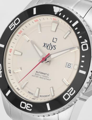 Image of Xylys Xiphias Automatic Analog with Date Silver Dial Silver Stainless Steel Strap Watch for Men - 40063SM01E