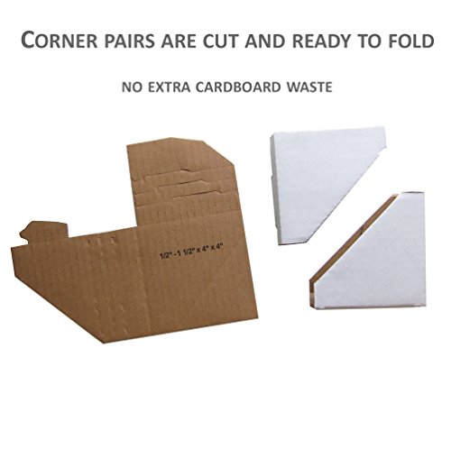Frame Corner Protector, Pack of 120, Cardboard Corner Protectors, Adjustable Picture Frame Corner Protectors for Shipping, Packing or Moving Art - 120 Cardboard Corners - Thumbnail 4