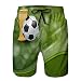 vbndfghjd 72 Short da Bagno da Spiaggia da Uomo, Pantaloncini da Spiaggia, Pantaloncini da Calcio, con Pallina e Premio M