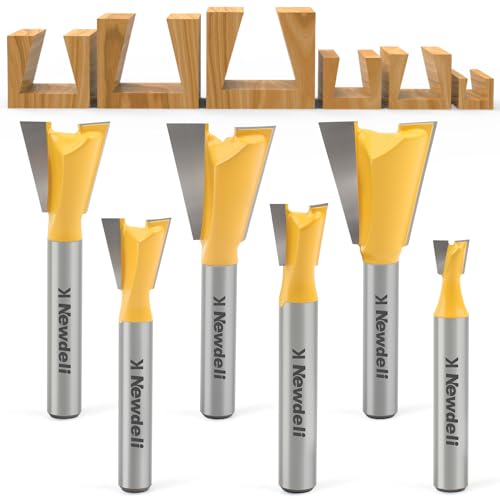 Newdeli Dovetail Router Bit Set (6 Pcs)