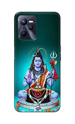 Image of PRINTFIDAA Printed Hard Back Cover Case for Realme C35 Back Cover (Lord Shiva) -1803