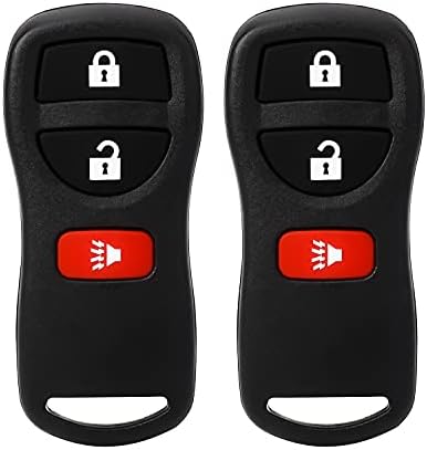 Pilida Keyless Entry Remote Control: Car Key Fob Compatible with Infiniti Nissan Armada Frontier Murano Pathfinder Quest Sentra Titan Versa Xterra| FX35 FX45 QX4 Replacement for KBRASTU15 (2 Pack)