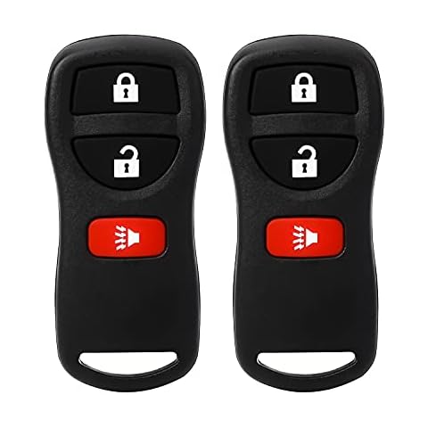 Pilida Keyless Entry Remote Control: Car Key Fob Compatible with Infiniti Nissan Armada Frontier Murano Pathfinder Quest Sentra Titan Versa Xterra| FX35 FX45 QX4 Replacement for KBRASTU15 (2 Pack) Cover