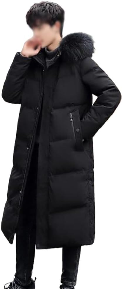 VIDI Winter Wear In The Long Down Jacket Men Over The Knee Thick Korean Version Of The Student Coat