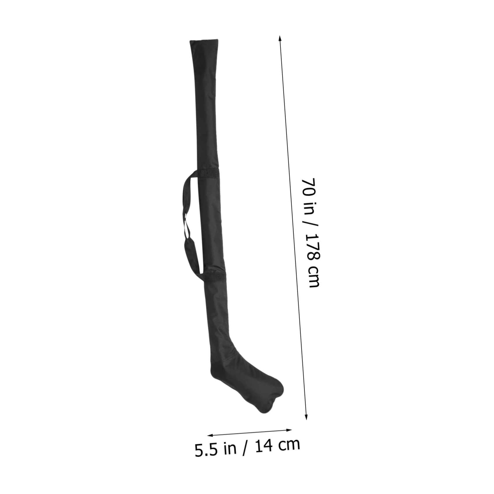 UKCOCO Bolsa Cremallera Fácil de Usar para Palo de Hockey en Color Negro de Tela Oxford Resistente al Desgaste y Diseño Especial para Ajuste