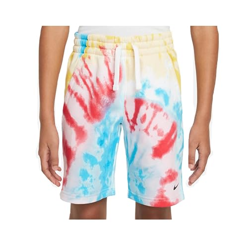 Nike Sportswear Club Big Kids' Tie-Dye Shorts (as1, Alpha, x_l, Regular)