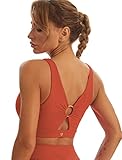 TomTiger Women Sports Bra High Impact ​with Removable Padded Activewear ​Tank Tops ​for Yoga Workout