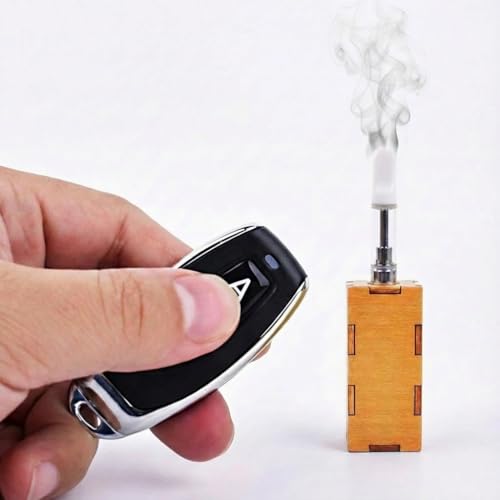 Yiduomile Mini máquina de humo de mano para escenas de fotografía, dispositivo portátil de efecto niebla con control remoto, ideal para magia, cosplay y efectos especiales (pequeña)