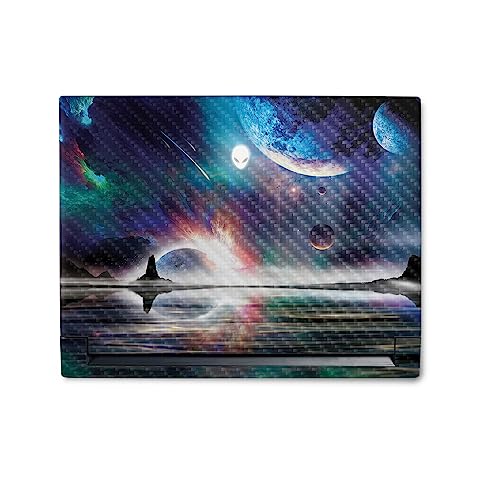 Image of MightySkins Carbon Fiber Skin Compatible With Alienware M18 R1 (2023) Full Wrap Kit - Space Horizon | Protective, Durable Textured Carbon Fiber Finish | Easy To Apply & Change Styles | Made in the USA