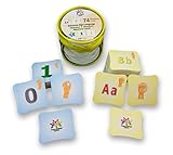 Memory Game for American Sign Language (ASL) with activity book (ebook) or use as ASL Flash Cards comes with ASL Chart and storage bag