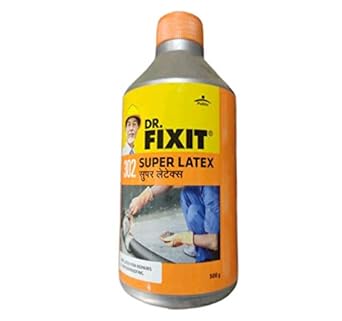 Dr.Fixit 302 Super Latex SBR Latex For Waterproofing & Repairs - 500g, (Grey) (1Pc)