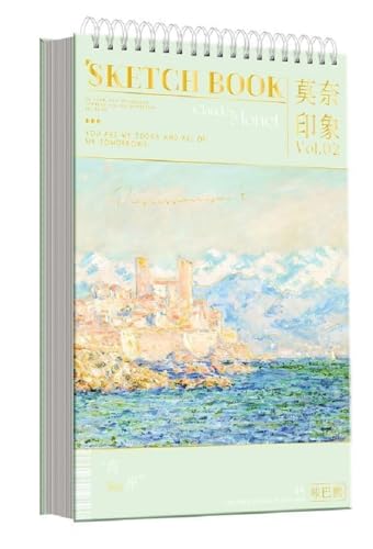 Leelavanti A4 Artist Sketchbook, 60 Sheets, Sea Green | A4 Size Artist Sketch Book with 60 Thickened Pages. Ideal for Drawing, Painting, Charcoal, and