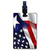 BleuReign(TM Mixed USA and Puerto Rico Flag Set of 2 Luggage Tags