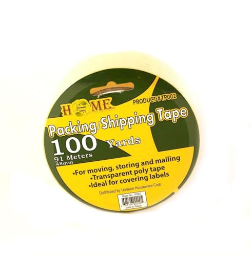 Uniware Clear Packing Tape, 1.9 Inch X 100 Yard (1 Pack)
