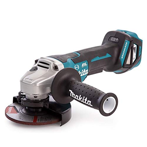 Makita DGA517RTJ Akku-Winkelschleifer 18 V / 5,0 Ah mit Paddleschalter, 2 Akkus + Ladegerät im MAKPAC, Schwarz & DMR112 Akku-Baustellenradio 7,2 V - 18 V mit DAB+ und Bluetooth, türkis – Bild 5
