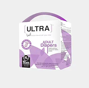 Ultra Adult Diapers X-Large Size Combo of 2 (10 * 2=20 Count)