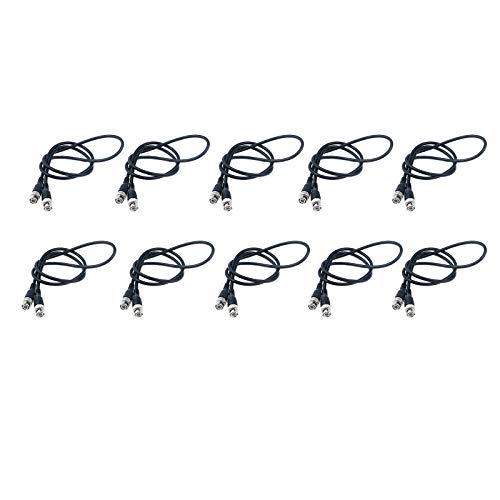 Antrader RG58 3 Feet 50-Ohm BNC Male to BNC Male Coaxial Cable Pack of 10