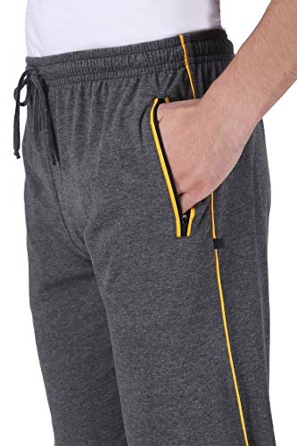 Image of Neo Garments Men's Cotton Solid Regular Fit Trackpants /Jogger /Trouser with Side Pockets
