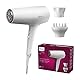 Philips Haartrockner 5000 Series, ThermoShield Technologie, Ionisierungsfunktion, 2.100 W, Weiß, mit Stylingdüse und Volumendiffusor, Modell BHD500/20