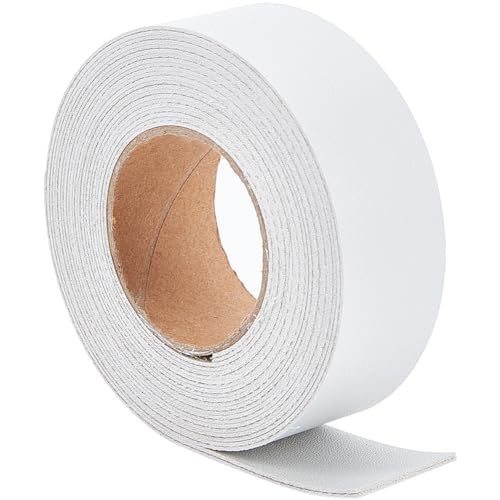 GORGECRAFT 25mm Wide Flat Leather Cord 200cm Long Double-Sided Lychee Pattern Leather Strips Imitation Leather Strap Strings for DIY Craft Projects Belt Jewelry Making Tooling Workshop
