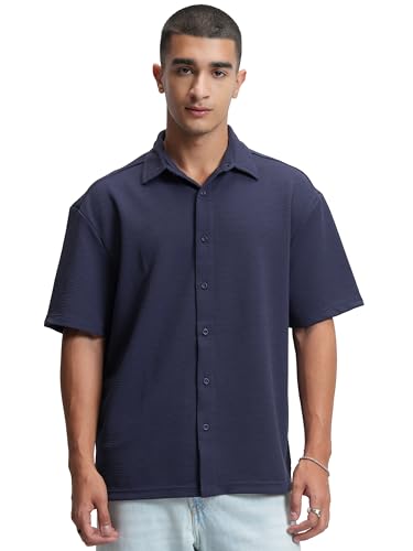 Image of Highlander Men's Solid Loose Fit Shirt